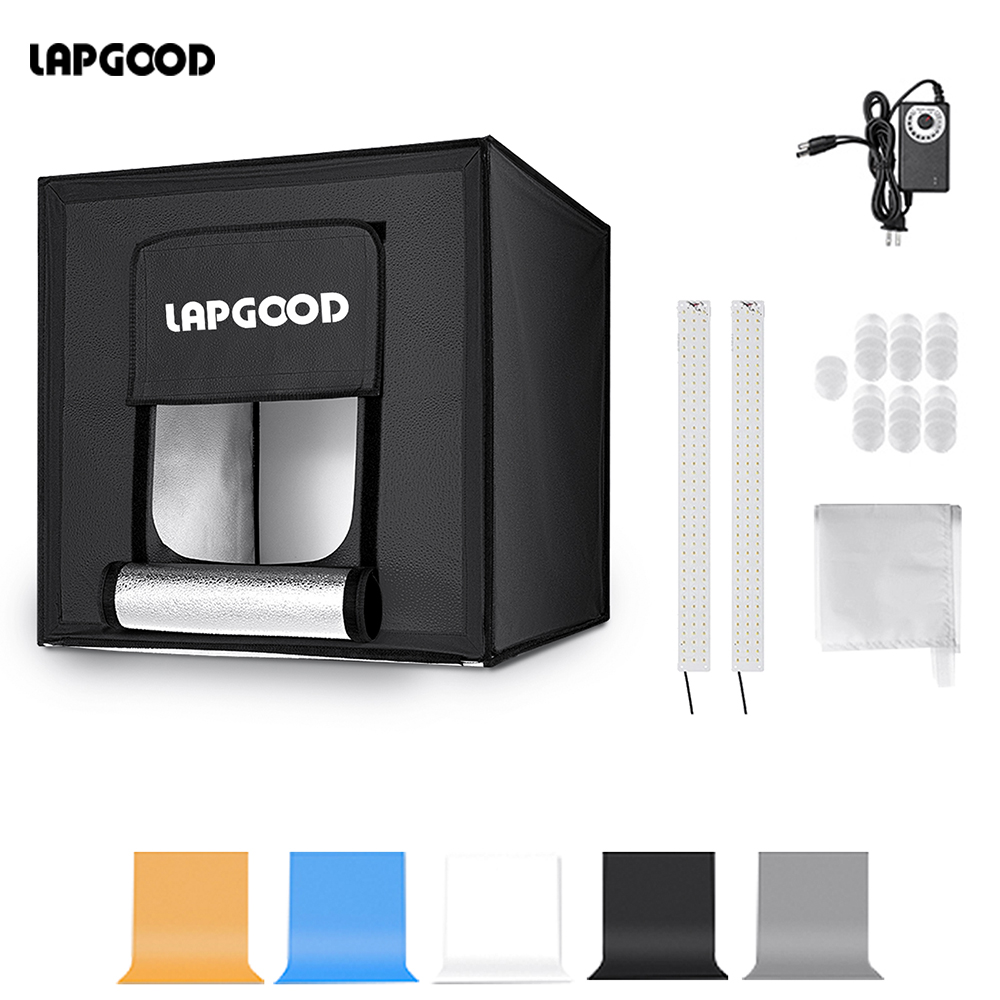 Jewelry Photography Lighting Kit - LAPGOOD Folding Photo Studio Light Box