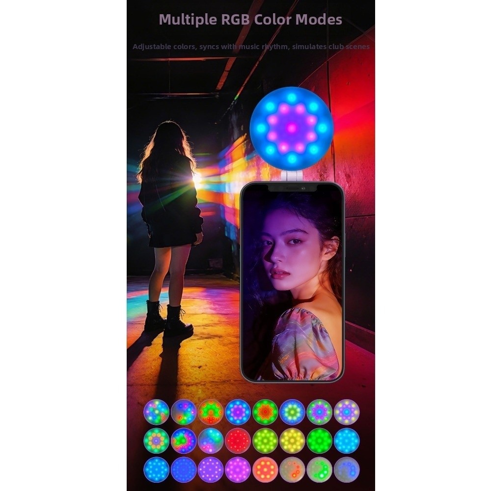 Photography Lighting Rgb - 3000-6500K Portable Mini Fill Light Magnetic