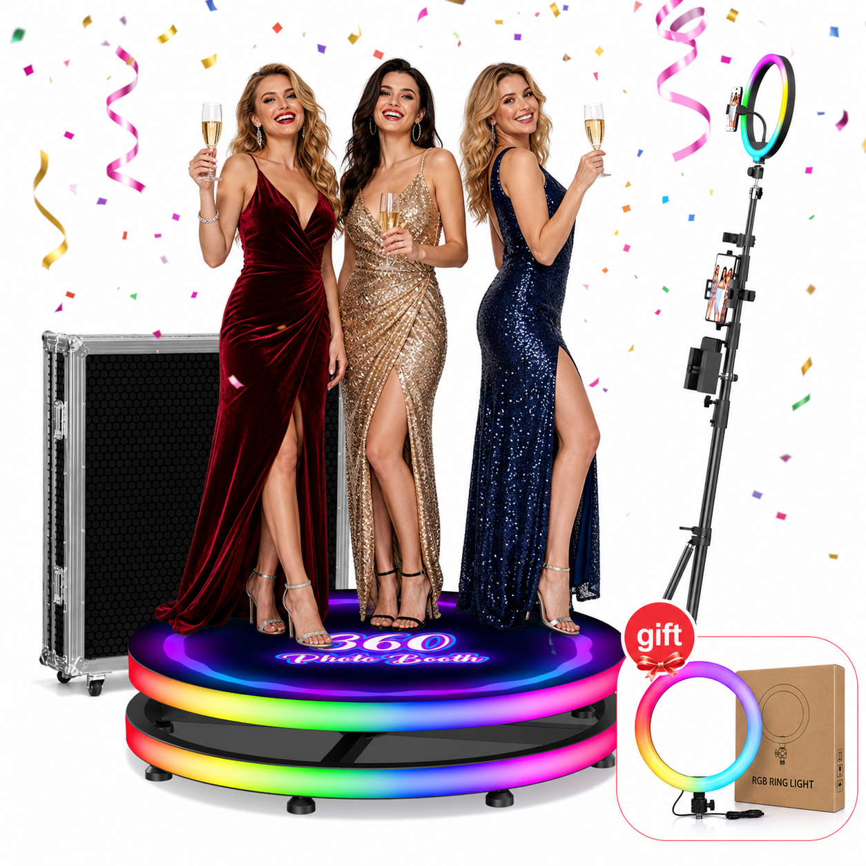 Photography Lighting Rental - US Stock Rotating 360 Photo Booth