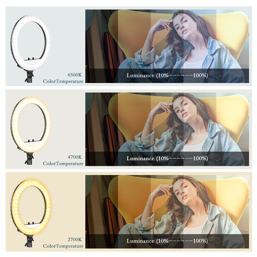 SH 18 Inch Knob Ring Light LED - Photography Lighting Overhead reseña y precio