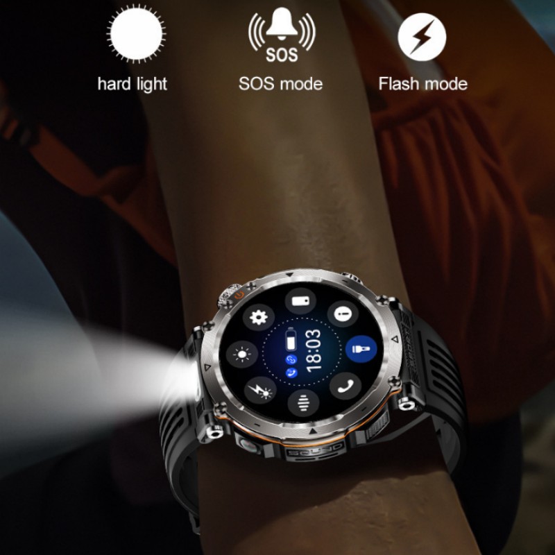 Flashlight Smart Watch Men BT  - Photography Lighting Assistant reseña y precio