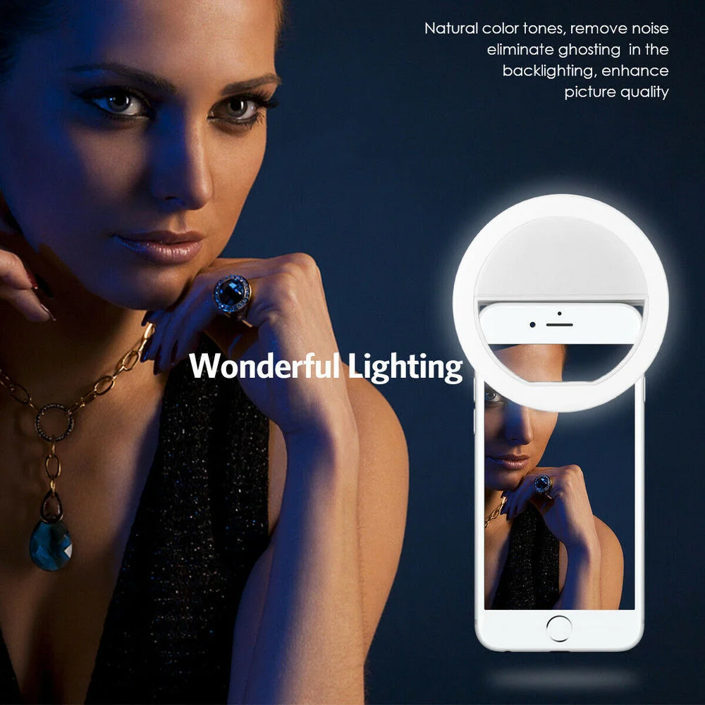 Rechargeable Clip On Selfie Ri - Quality Photography Lighting reseña y precio