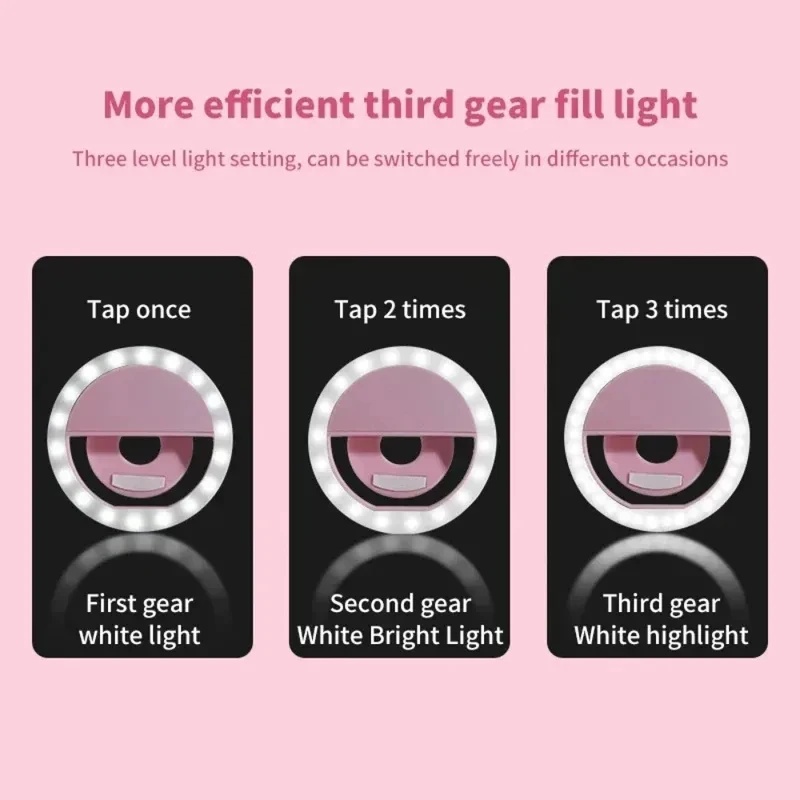 1-4pcs LED Selfie Ring Fill Li - Photography Lighting Overhead reseña y precio