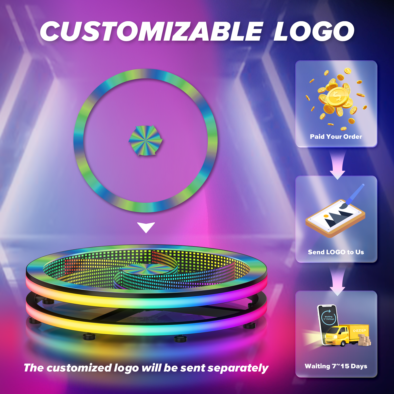 US Stock Glass Rotating 360 Ph - Photography Lighting Rental reseña y precio