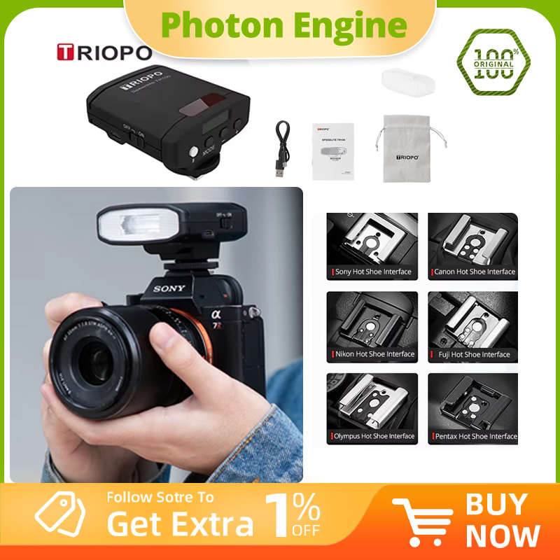 TRIOPO TR100 Mini Retro Flash  - Photography Lighting Overhead reseña y precio