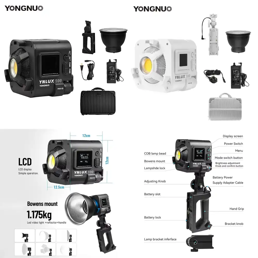 YONGNUO YNLUX100 100W 3200K-56 - Photography Lighting Led reseña y precio