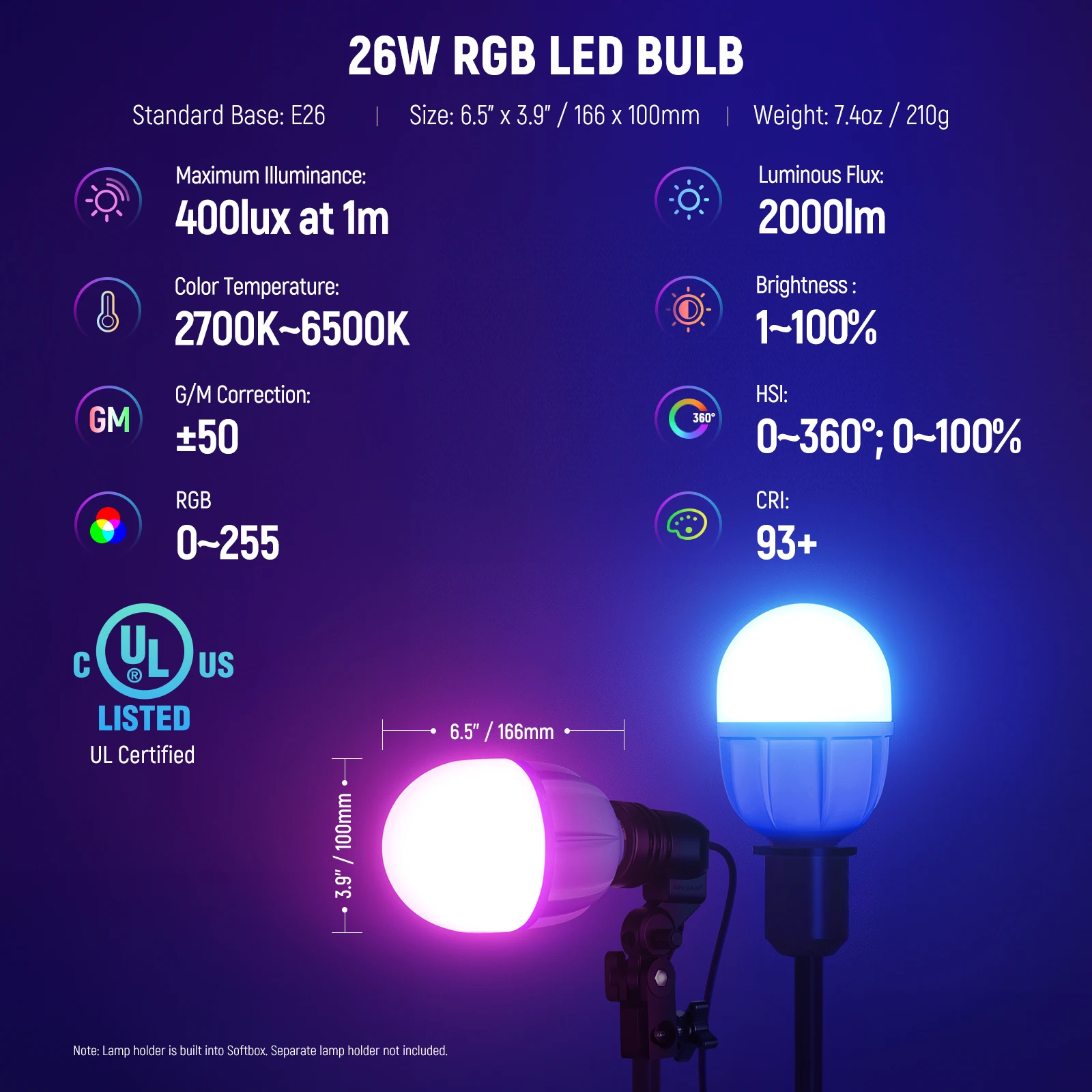 NEEWER RGB Softbox Lighting Ki - Photography Lighting Rgb reseña y precio