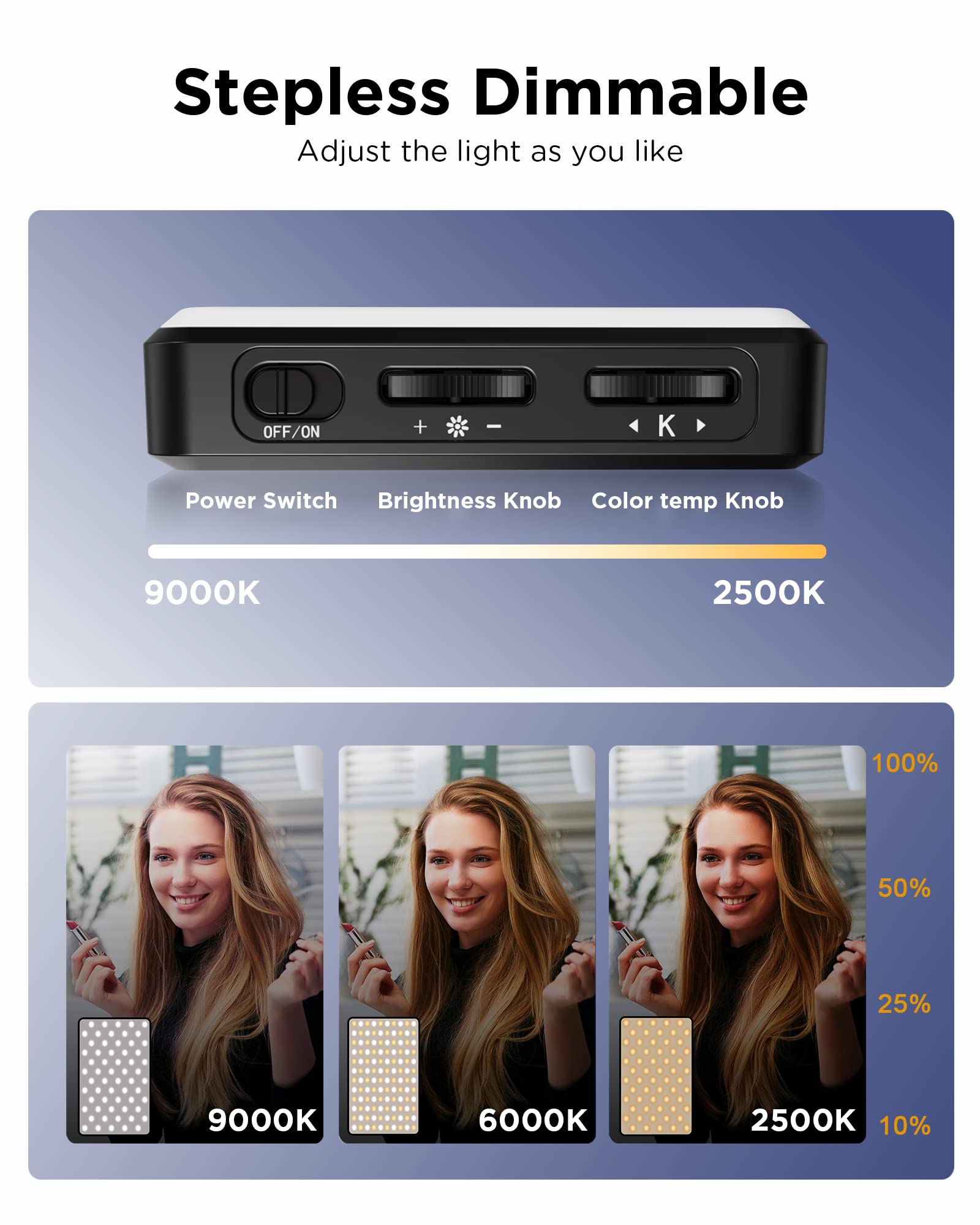 LED Selfie Light 3000Mah 120 L - Photography Lighting Overhead reseña y precio