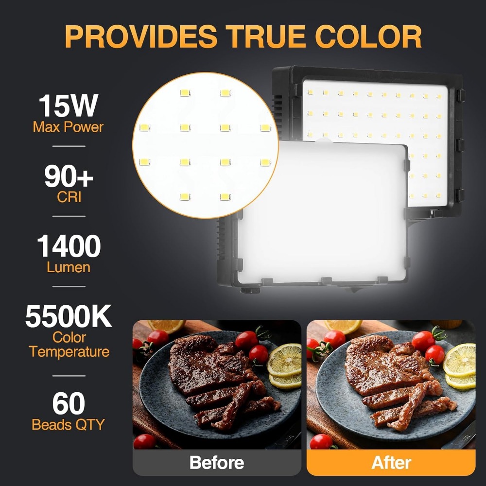 60 LED Portable Photography Li - Photography Lighting Brands reseña y precio