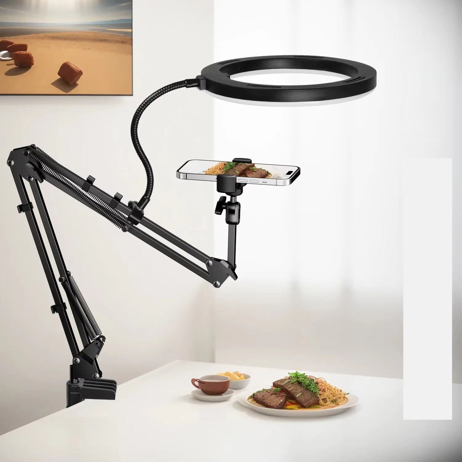 Live Stand Mobile Phone Profes - Photography Lighting Overhead reseña y precio