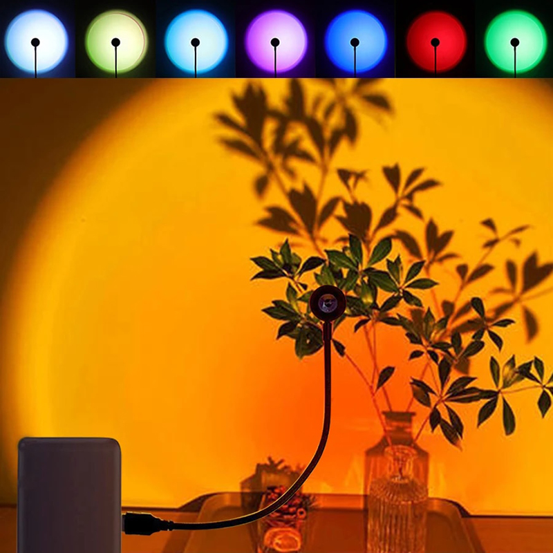 LED USB Sunset Lamp Projector  - Photography Lighting Rgb reseña y precio