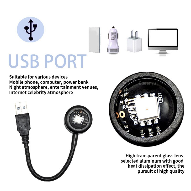 LED USB Sunset Lamp Projector  - Photography Lighting Rgb reseña y precio