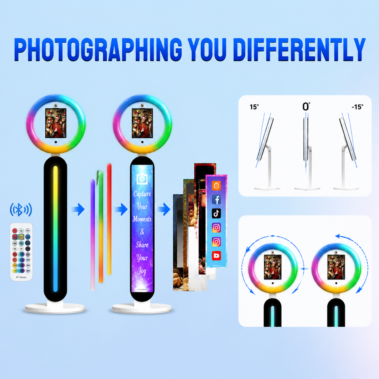 Portable iPad Photo Booth Stan - Photography Lighting Rental reseña y precio