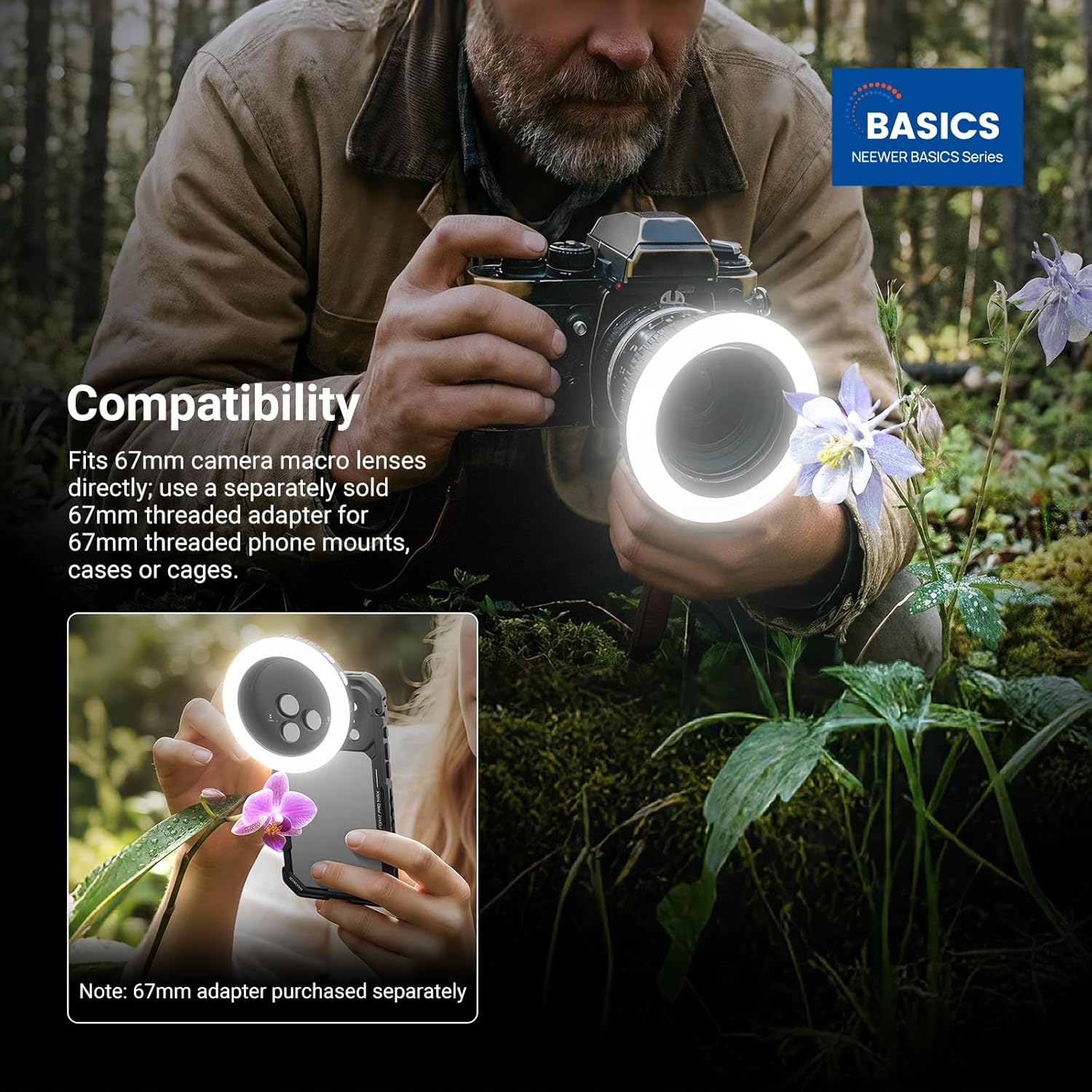 NEEWER Basics 67mm Threaded Ri - Photography Lighting Overhead reseña y precio