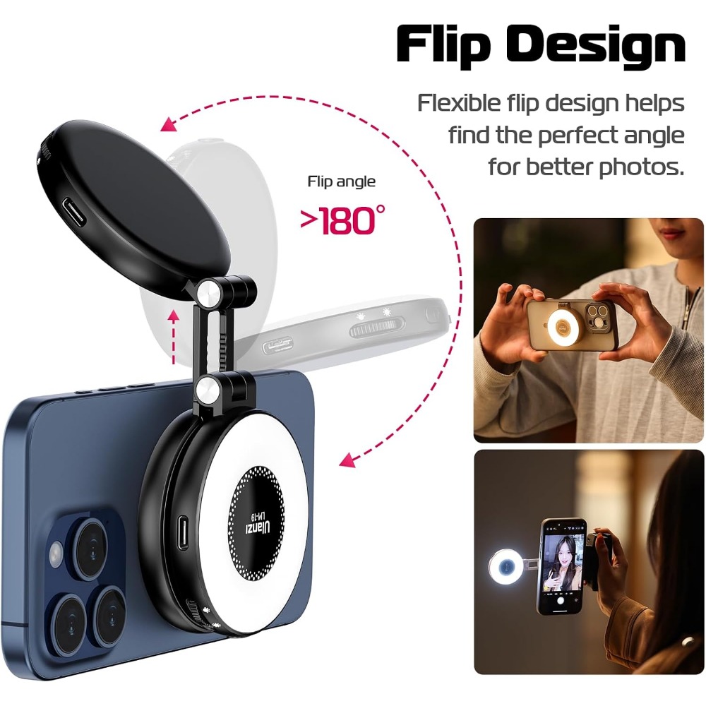 Magnetic LED Selfie Light, Pho - Photography Lighting Brands reseña y precio