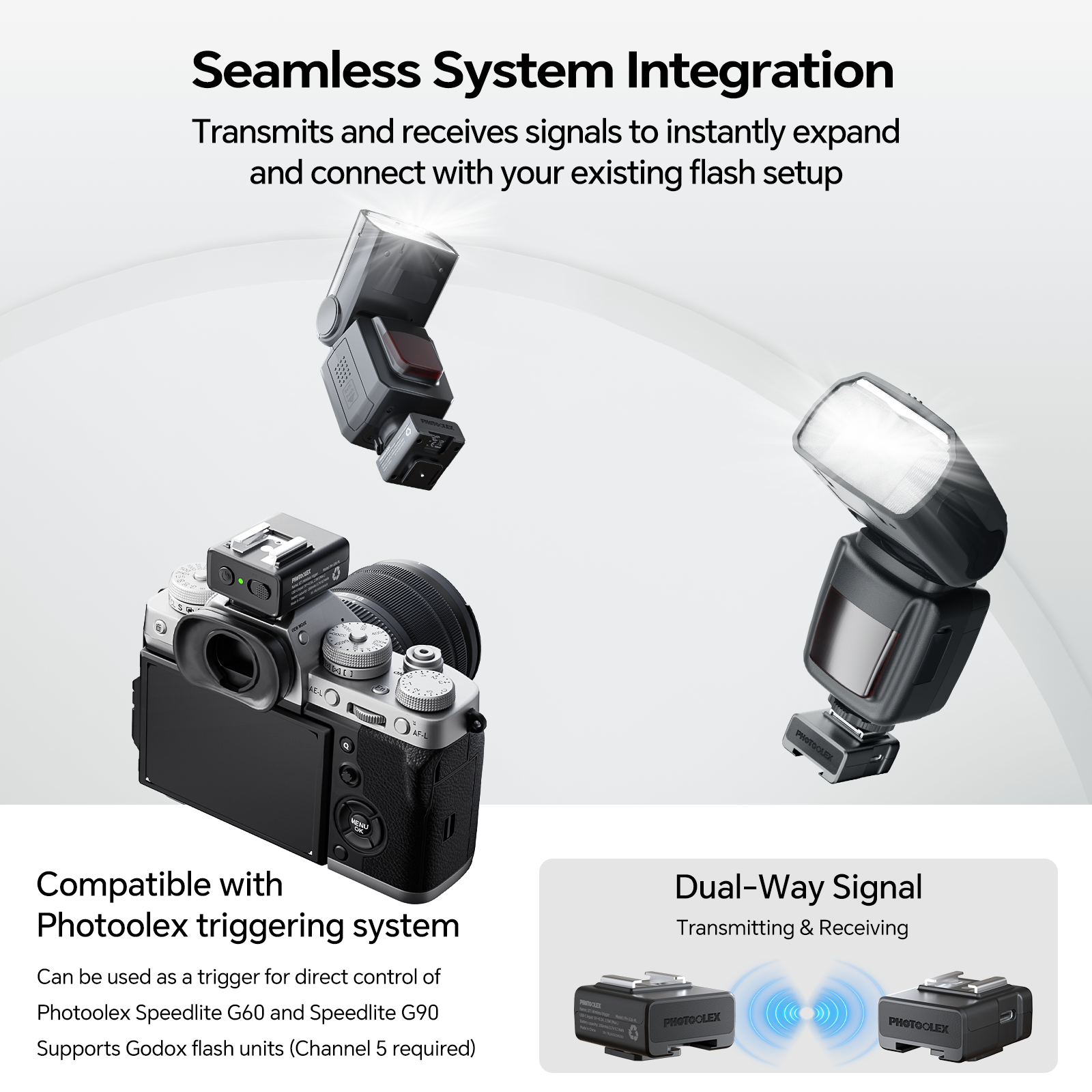  ﻿PHOTOOLEX Flash Trigger Wir - Trigger Receiver Set reseña y precio