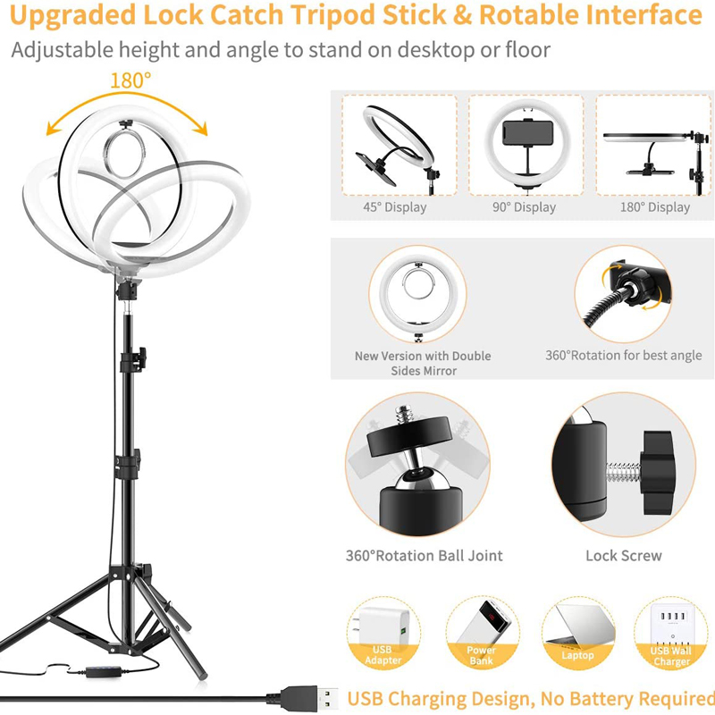 Video Light 16/26/33cm Selfie  - Photography Lighting Overhead reseña y precio