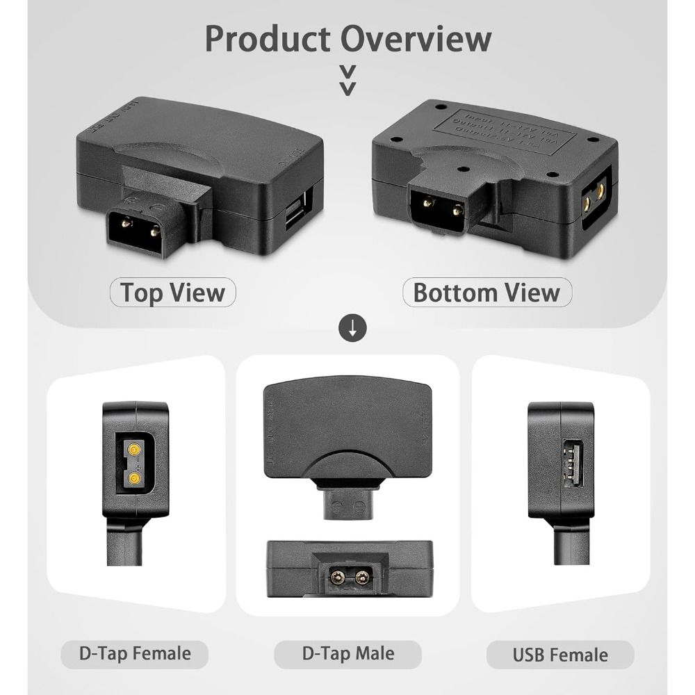11V-17V D Tap to USB Adapter 5 - V Mount Battery reseña y precio