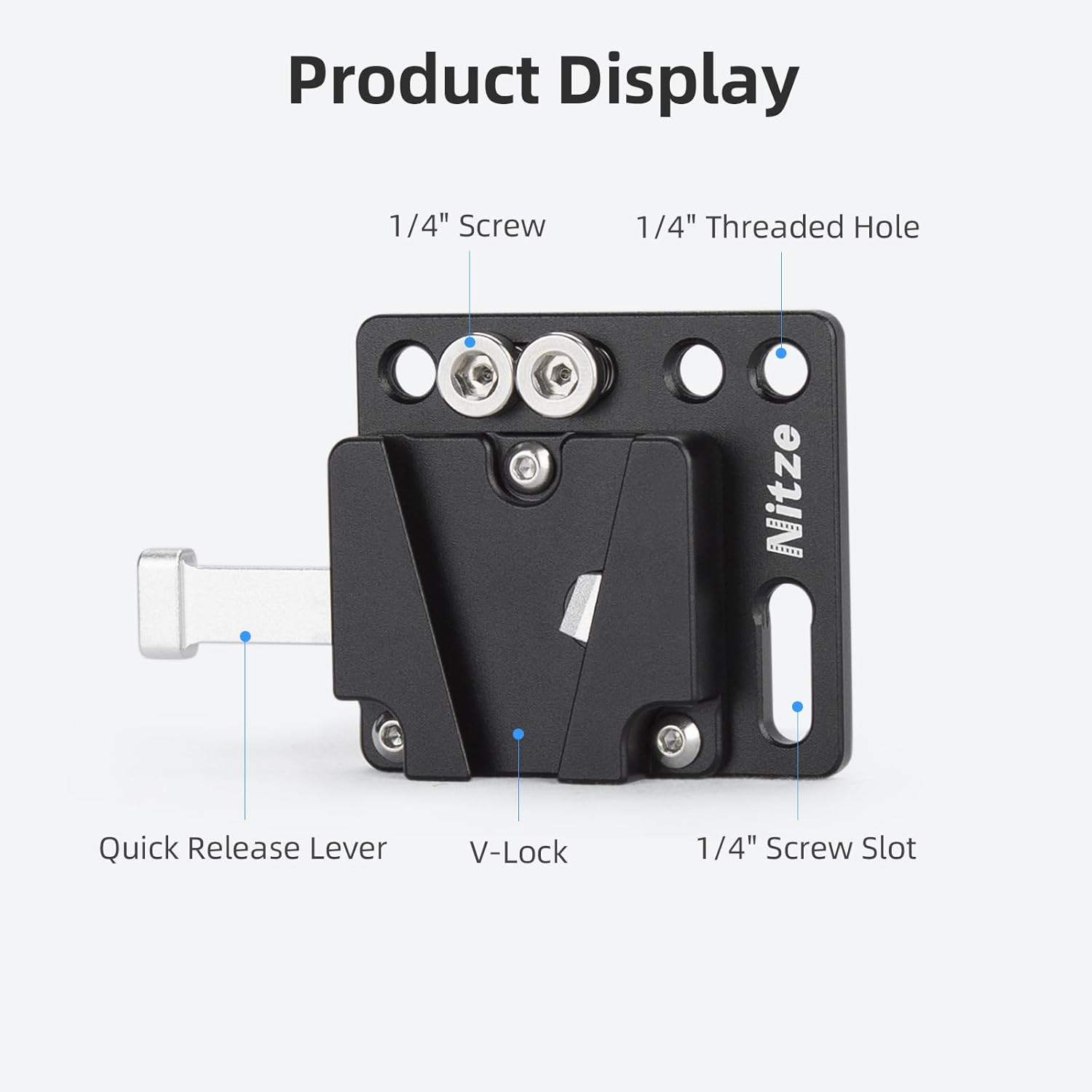 Nitze V Mount Battery Plate, A - V Mount Battery reseña y precio