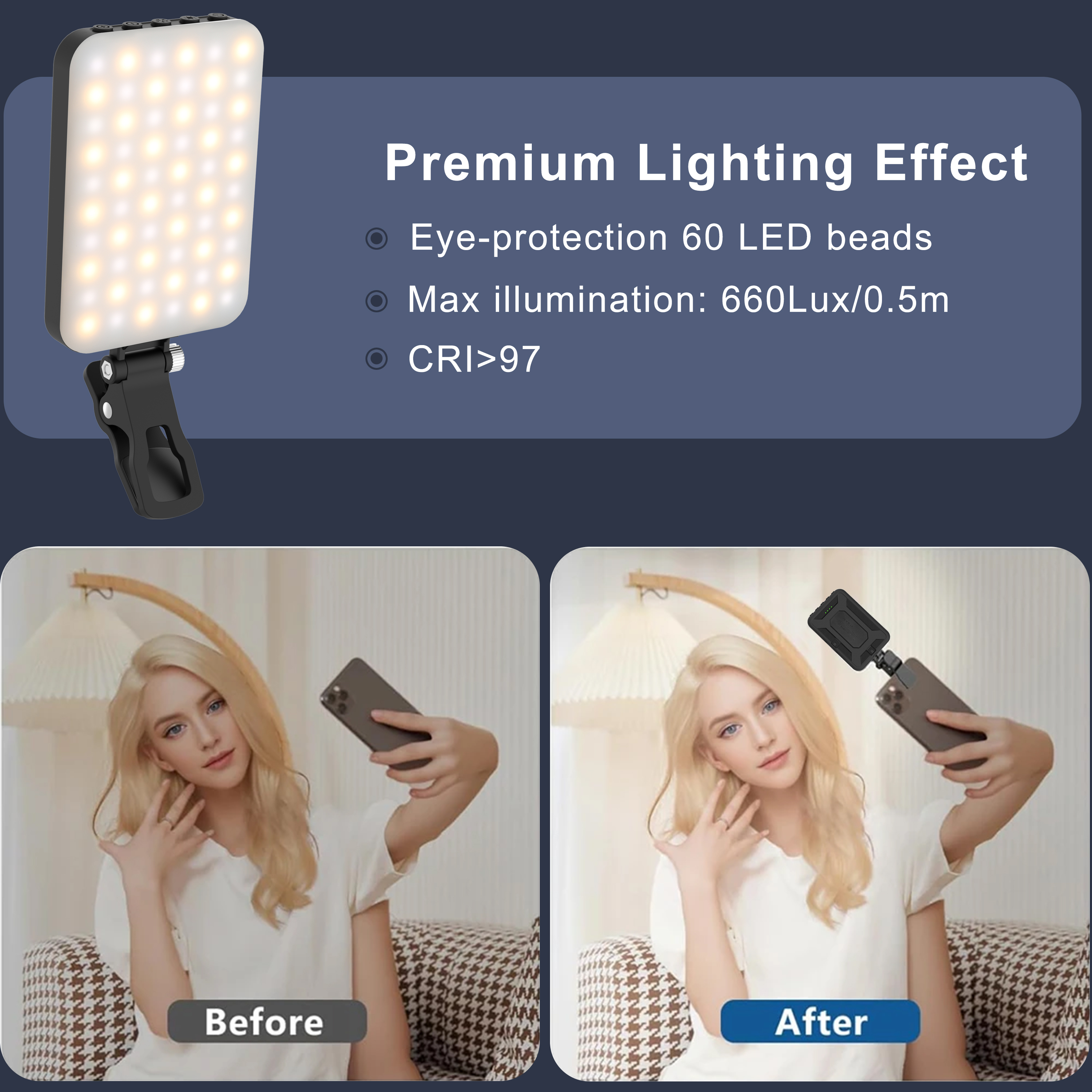 LED Selfie Light 60 High-quali - Quality Photography Lighting reseña y precio