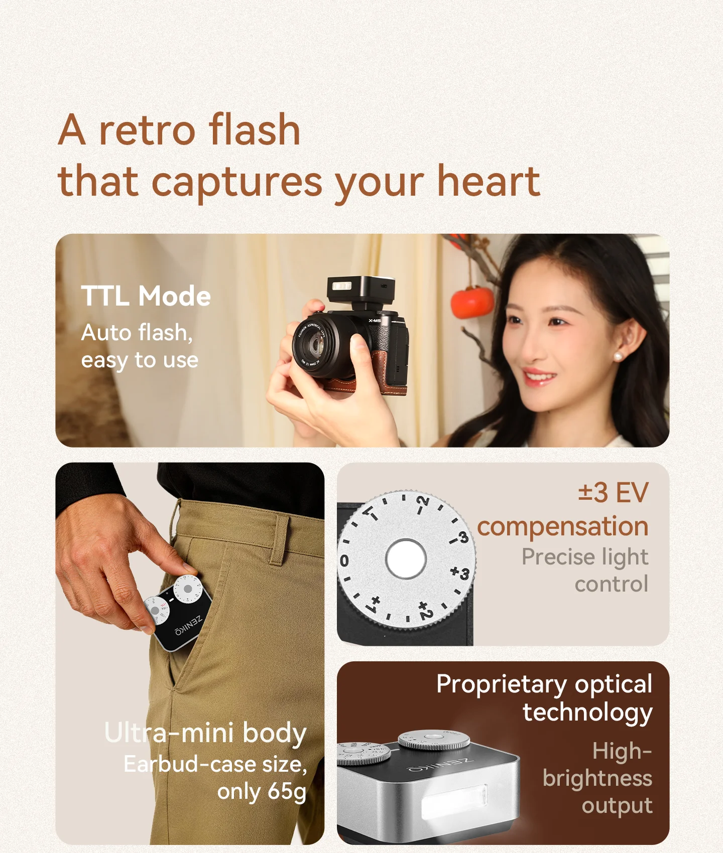 ZENIKO ZT12 Compact Retro TTL  - Photography Lighting Brands reseña y precio