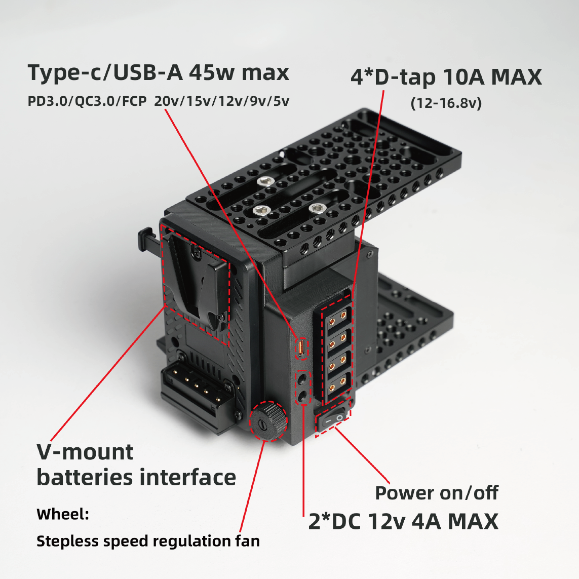 FANGTUO M5VPRO For Canon Nikon - V Mount Battery reseña y precio