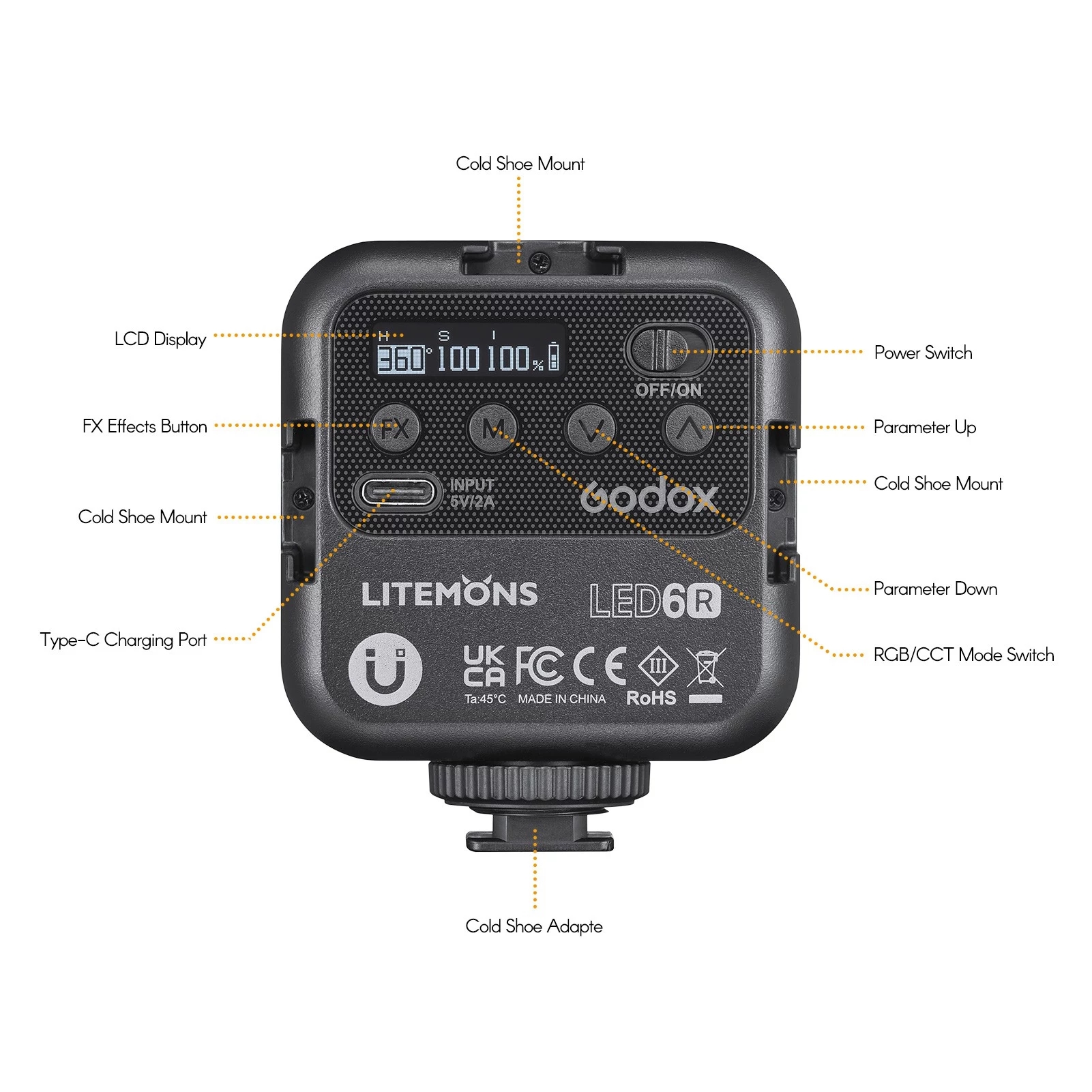 Godox LITEMONS LED6R RGB LED V - Photography Lighting Rgb reseña y precio