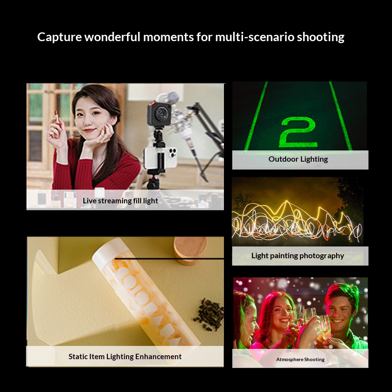 Portable Rechargeable LED Smar - Photography Lighting Brands reseña y precio