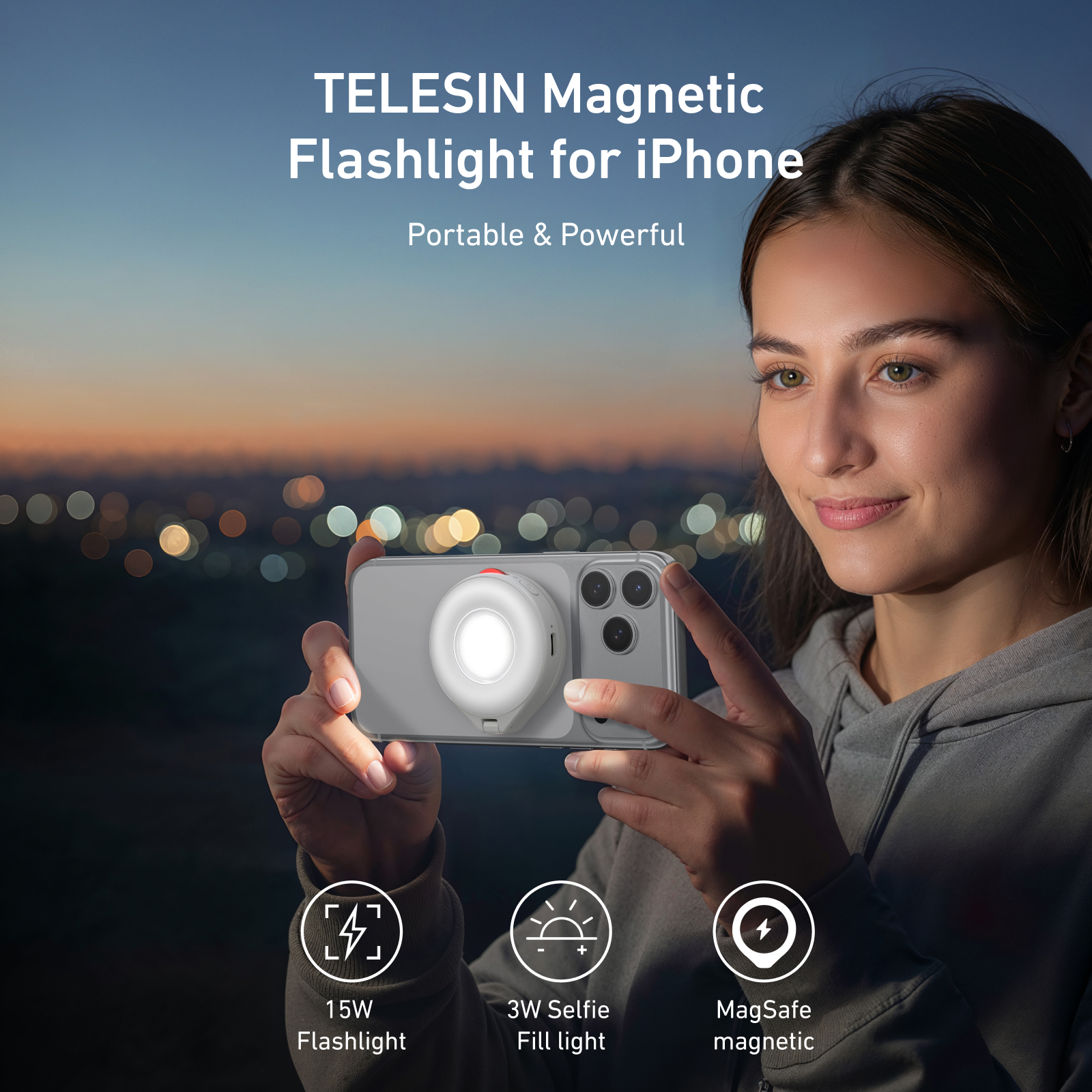 TELESIN Magnetic Smartphone Ph - Photography Lighting Brands reseña y precio